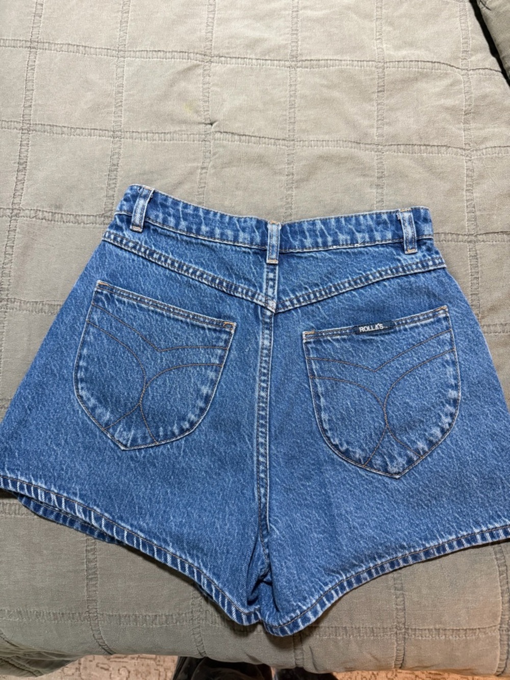 ROLLA'S Medium Blue High-Waist Denim Shorts